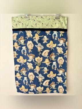 Vintage Alexander Henry Buckaroo Fabric Handmade Pillow Case